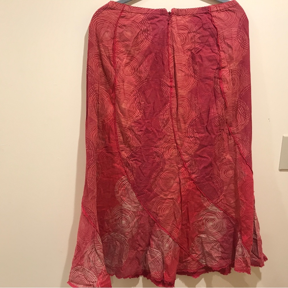 J Jill Pink Linen Skirt (PS) - Picture 4 of 8